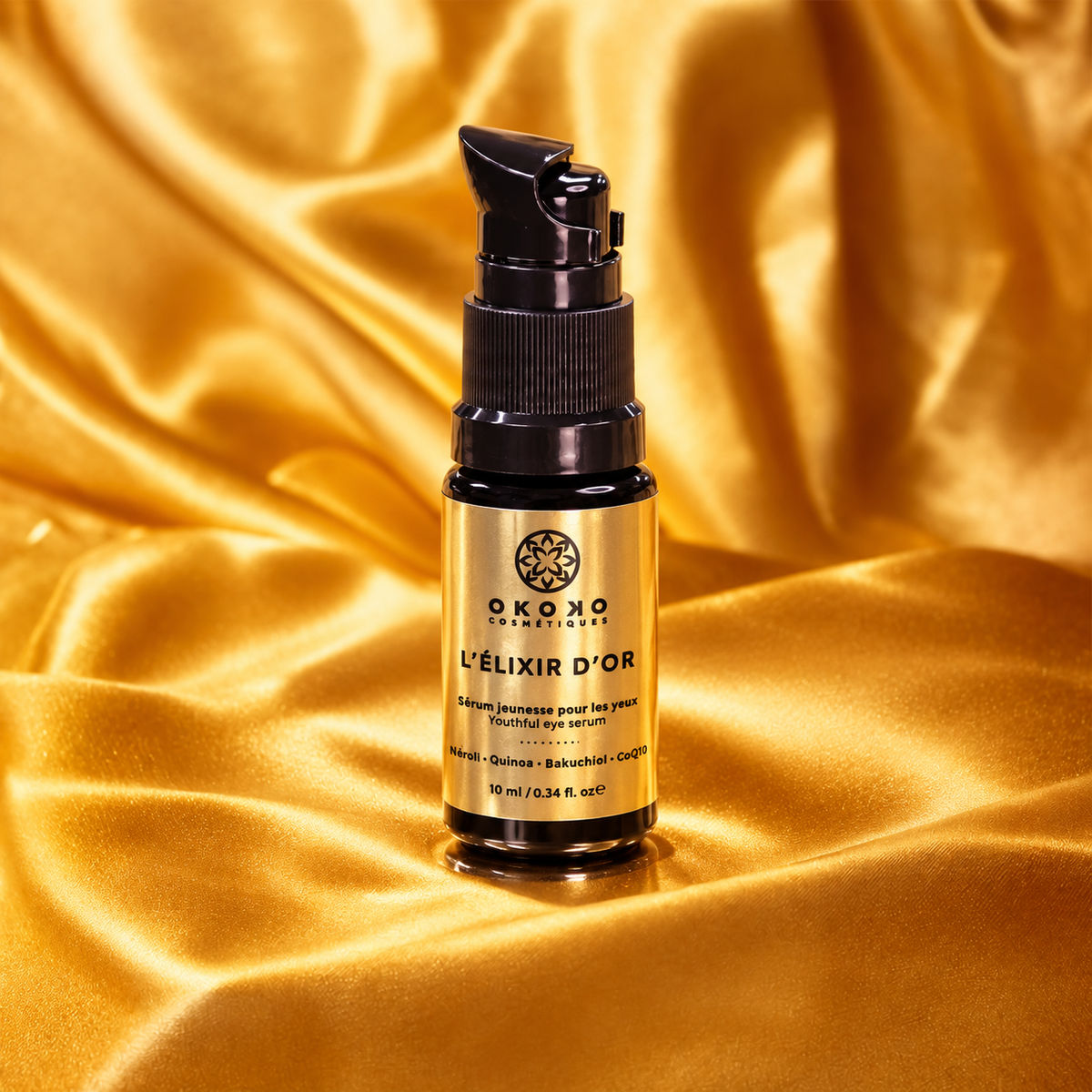 L’Élixir D’Or Advanced Eye Serum with Arjuna Extract + Caffeine