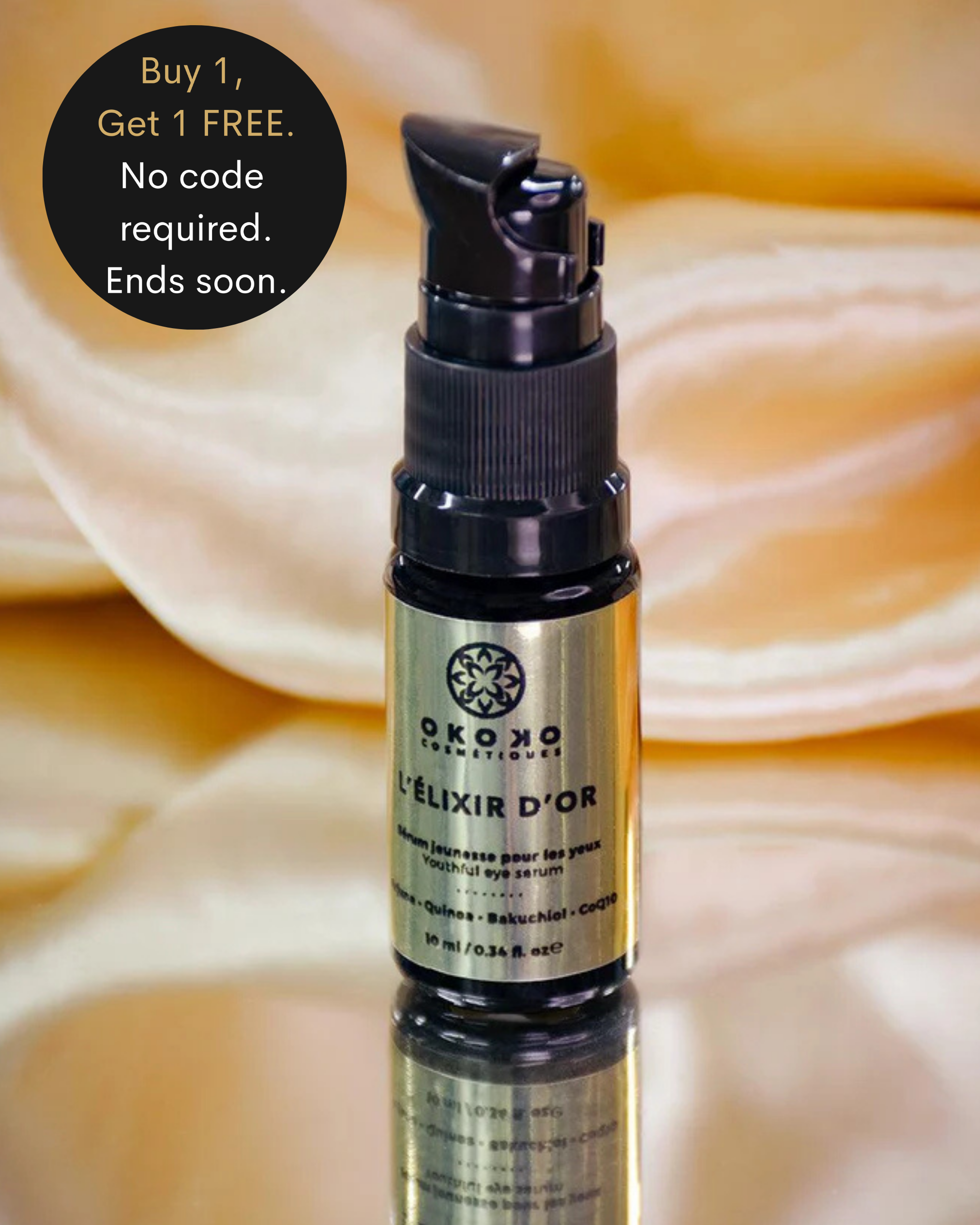 L’Élixir D’Or Advanced Eye Serum with Arjuna Extract + Caffeine