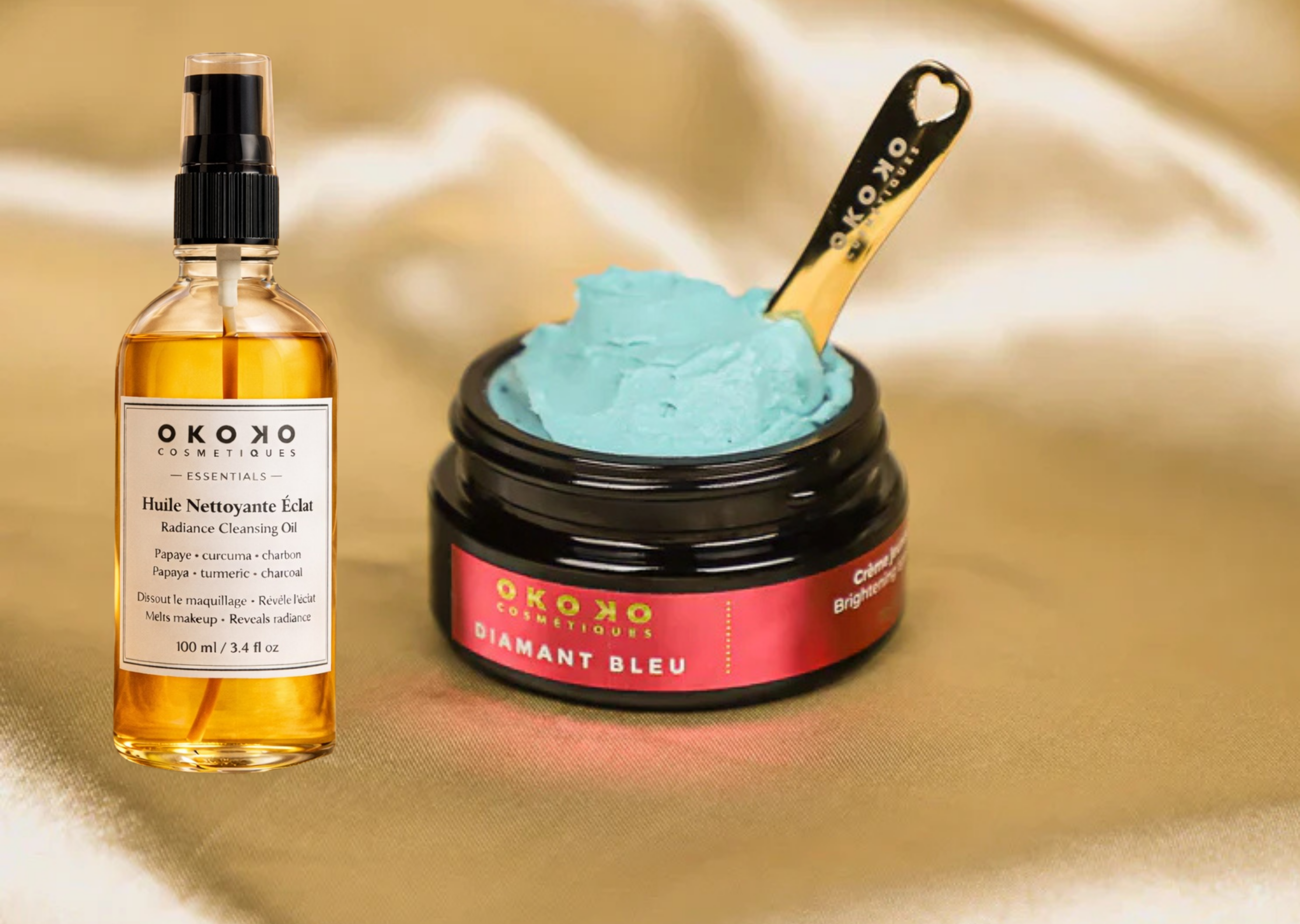 Free Full-Size Cleansing Oil &amp; Diamant Bleu cream On Orders $350+