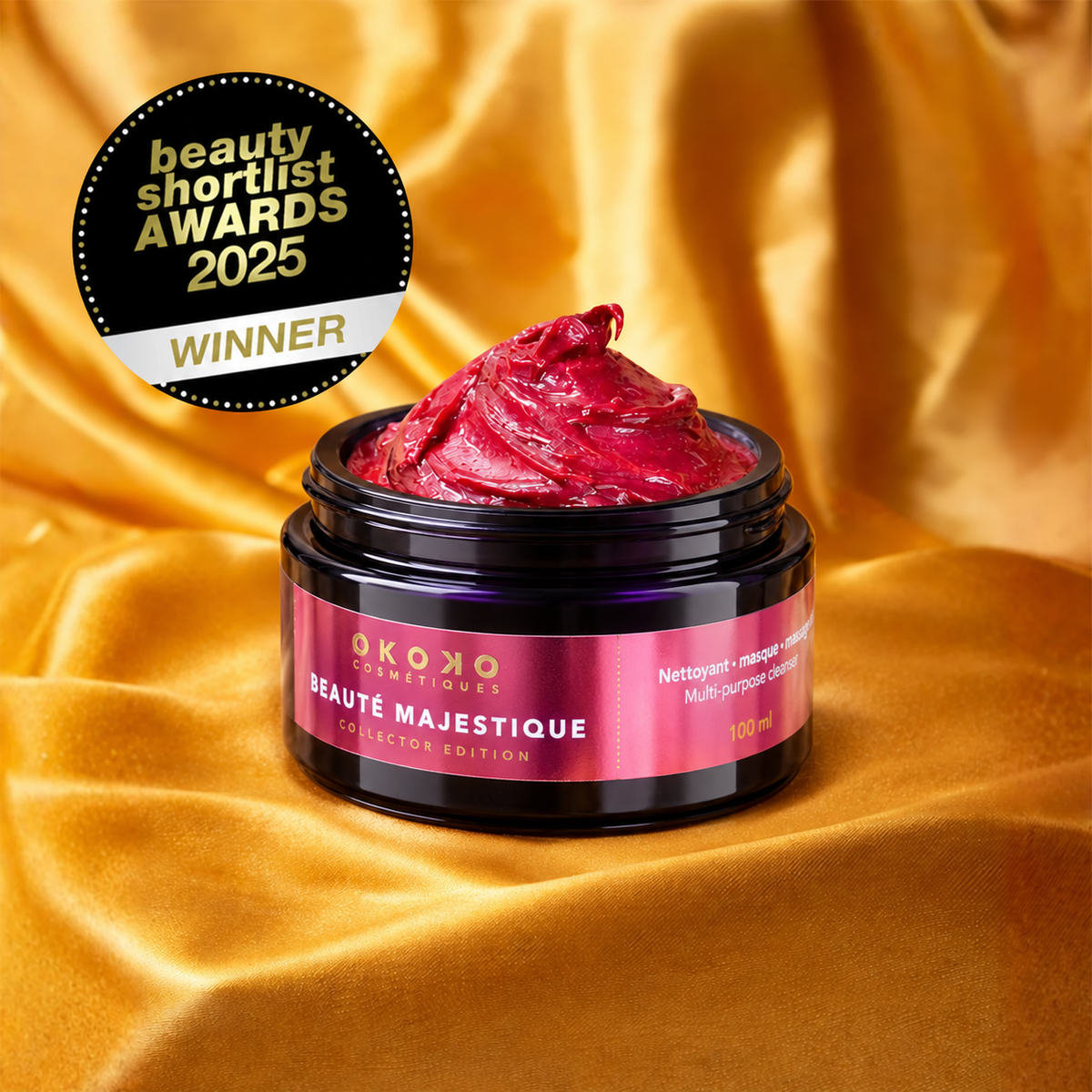100ml Beauté Majestique 3-in-1 Cleanser, Mask &amp; Exfoliator with Papaya Enzymes + Blue Tansy