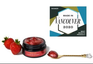 Beauté Majestique by OKOKO Cosmétiques — winner of Best Beauty Product at the Made in Vancouver Awards 2020. This recognition celebrated the brand’s innovation, craftsmanship, and commitment to luxury clean beauty made in Vancouver, featuring founder Oyéta Kokoroko on the magazine cover for her innovation in intelligent skincare.