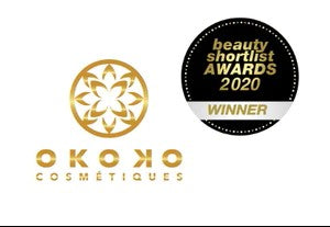 OKOKO Cosmétiques recognized as Best Natural Brand at the 2020 Beauty Shortlist Awards — celebrating excellence in clean, intelligent, and high-performance skincare.